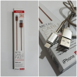 KABEL USB IPHONE 5 1M VANVO METAL KDVG-08 KABEL USB IPHONE 5 1M VANVO METAL KDVG-08